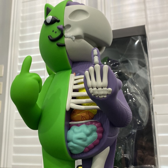 Rip N Dip R Nerm Æ-09 Vinyl Figure - Neon Green Anatomy Limited Edition Figure - Picture 6 of 16